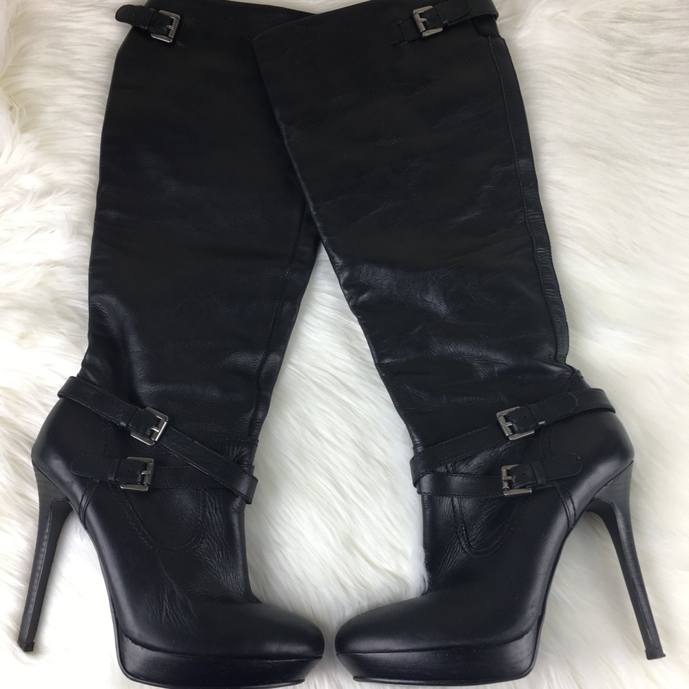 ON HOLD BCBGeneration Black Leather Knee High